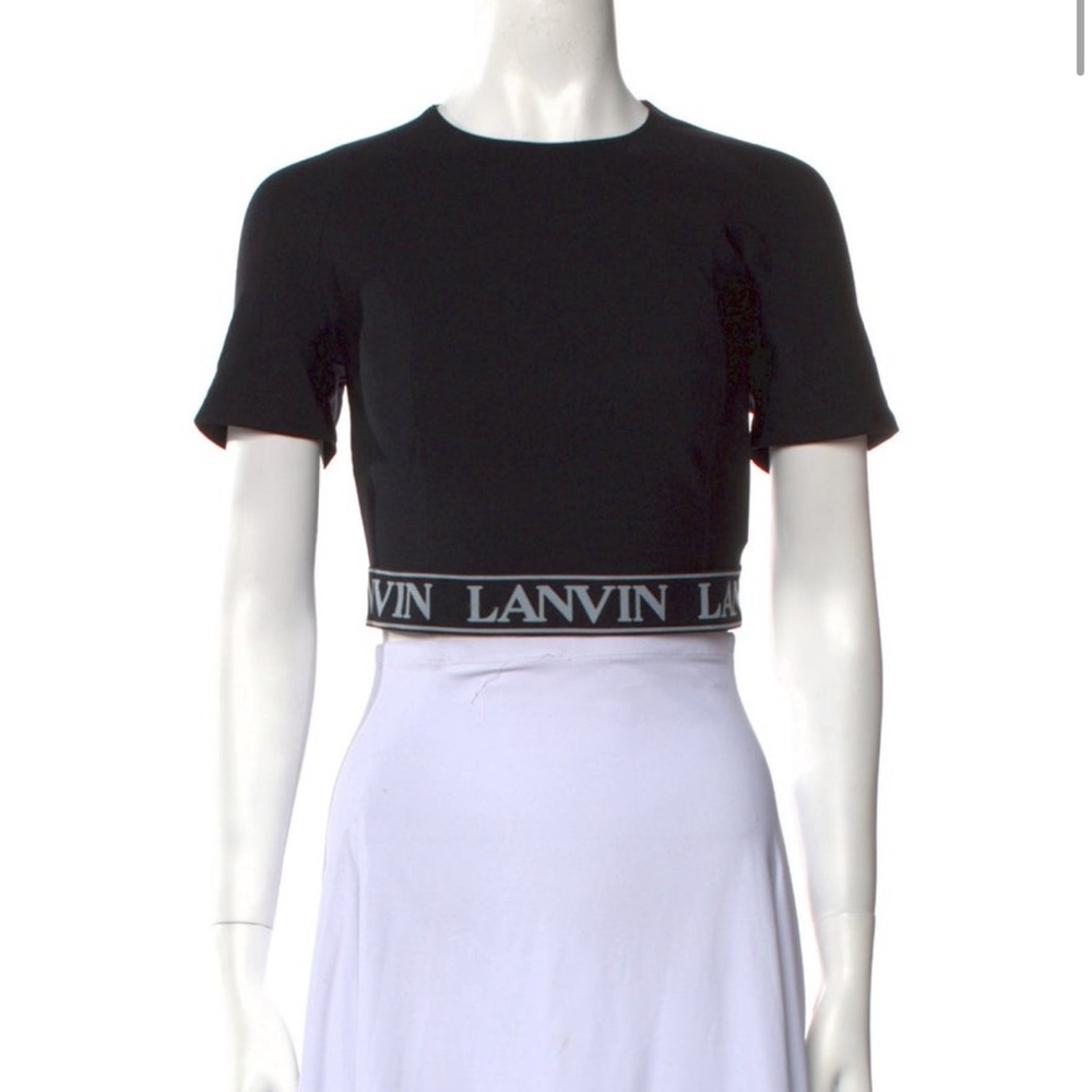 Lanvin Print Crew Neck Top